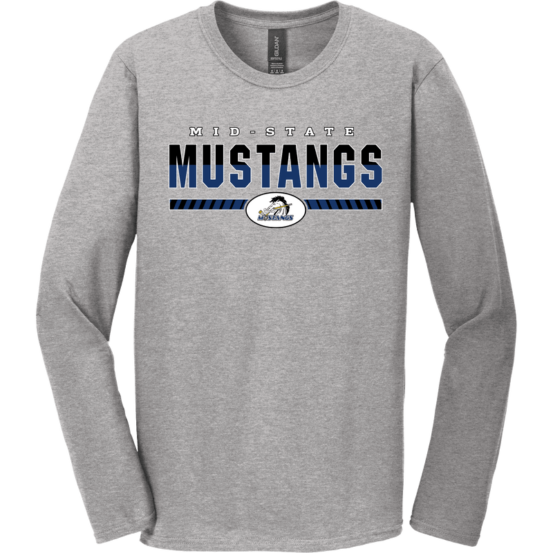 Mid-State Mustangs Softstyle Long Sleeve T-Shirt