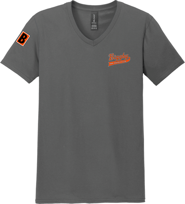 Biggby Coffee AAA Softstyle V-Neck T-Shirt