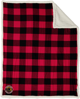 Maryland Black Bears Flannel Sherpa Blanket