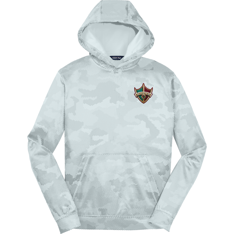 Delaware Ducks Youth Sport-Wick CamoHex Fleece Hooded Pullover