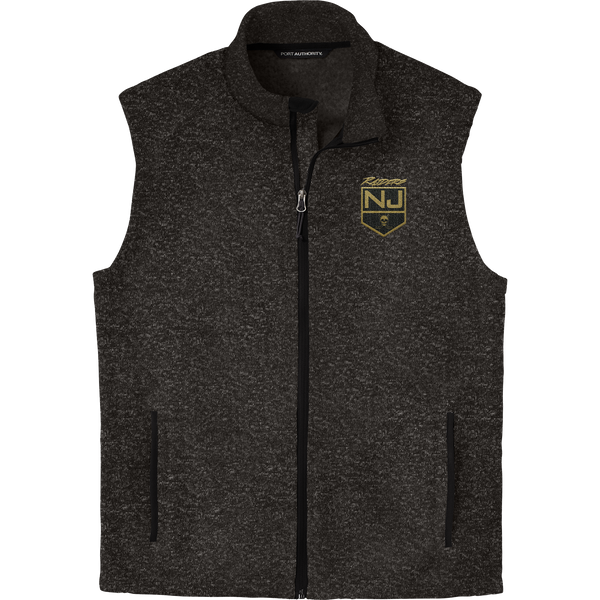 NJ Raiders Sweater Fleece Vest