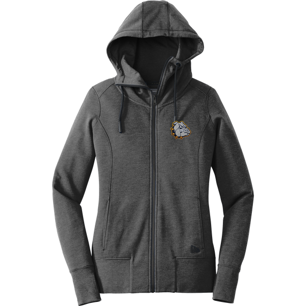 Chelsea Bulldogs New Era Ladies Tri-Blend Fleece Full-Zip Hoodie