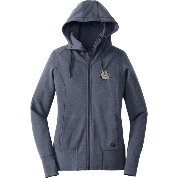 Chelsea Bulldogs New Era Ladies Tri-Blend Fleece Full-Zip Hoodie