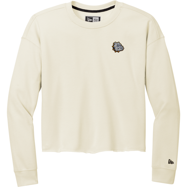 Chelsea Bulldogs New Era Ladies Tri-Blend Fleece Crop Crew