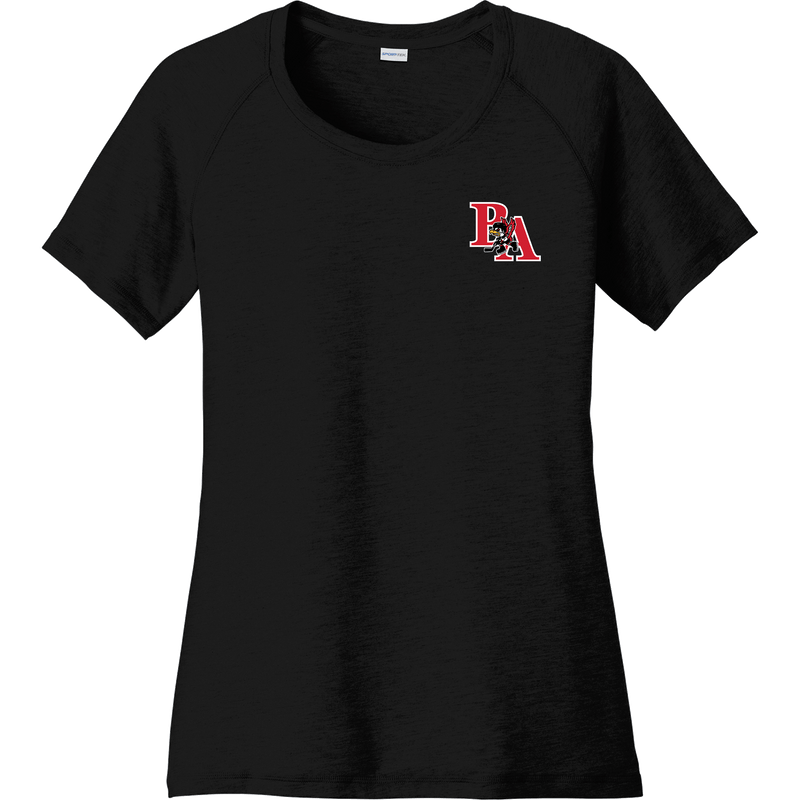 Benet Hockey Ladies PosiCharge Tri-Blend Wicking Scoop Neck Raglan Tee