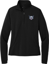 CT Bobcats Ladies Sport-Wick Stretch 1/4-Zip Pullover