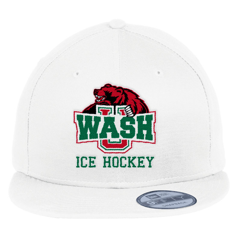 Wash U New Era Flat Bill Snapback Cap