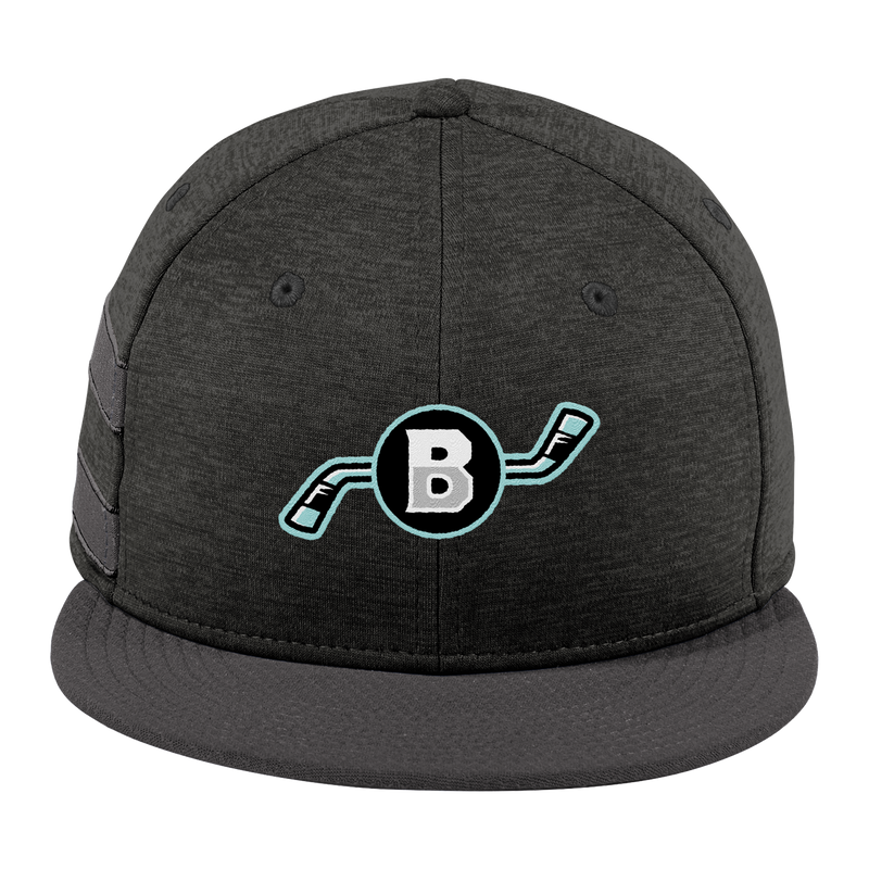 Brooklyn Aviators New Era Shadow Heather Striped Flat Bill Snapback Cap