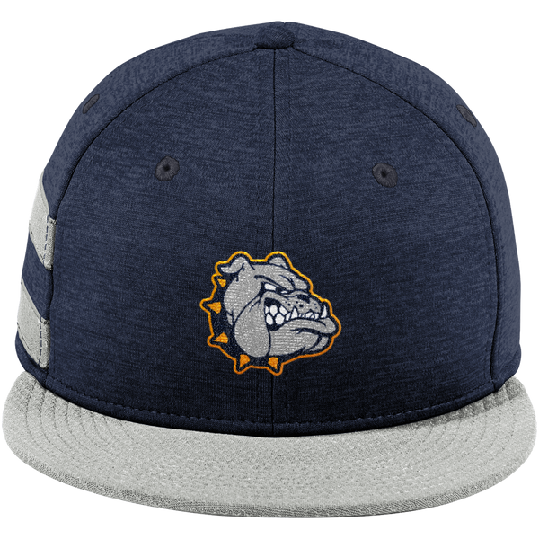 Chelsea Bulldogs New Era Shadow Heather Striped Flat Bill Snapback Cap