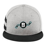 Brooklyn Aviators New Era Shadow Heather Striped Flat Bill Snapback Cap