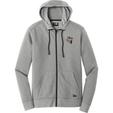 Mercer Chiefs New Era Tri-Blend Fleece Full-Zip Hoodie