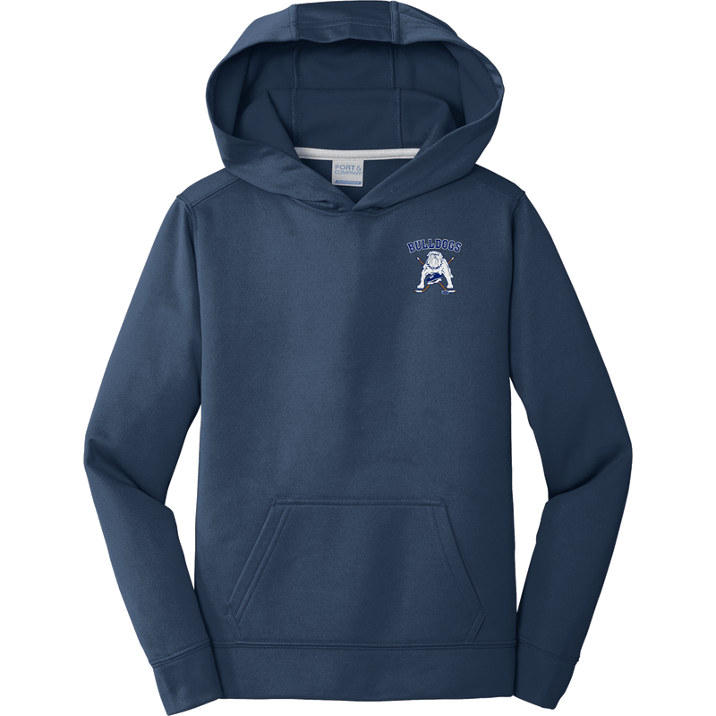 Chicago Bulldogs Youth Performance Fleece Pullover Hooded Sweatshirt