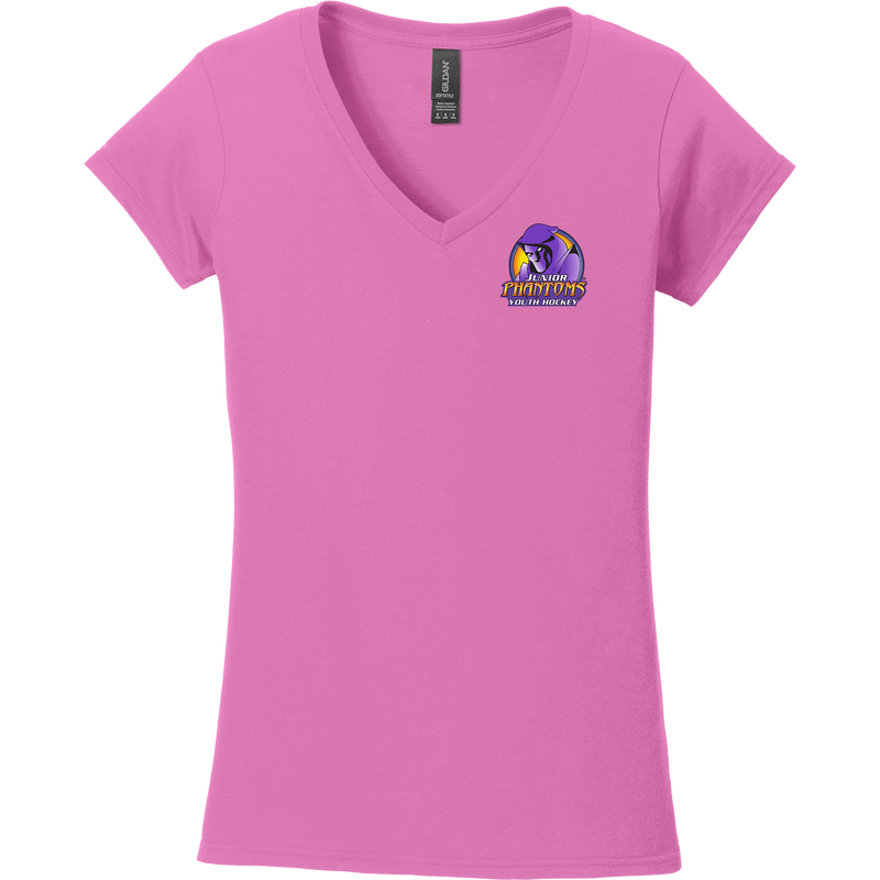 Jr. Phantoms Softstyle Ladies Fit V-Neck T-Shirt