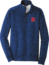 CT Bobcats PosiCharge Electric Heather Fleece 1/4-Zip Pullover