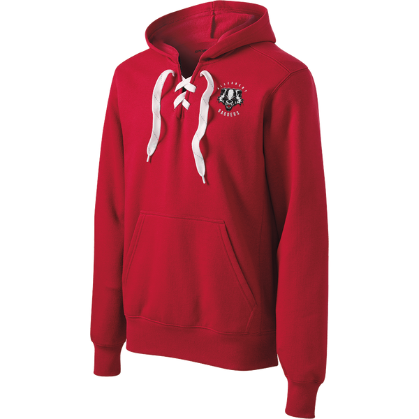 Scary Badgers Lace Up Pullover Hooded Sweatshirt