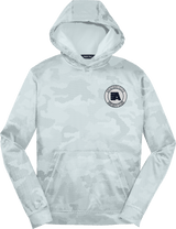 Aspen Aviators Youth Sport-Wick CamoHex Fleece Hooded Pullover