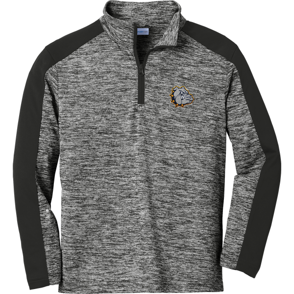 Chelsea Bulldogs Youth PosiCharge Electric Heather Colorblock 1/4-Zip Pullover